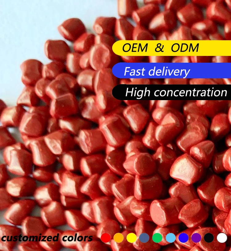 Raw Material for Plastic Bags Virgin ABS Plastic Granules Color Masterbatch Red