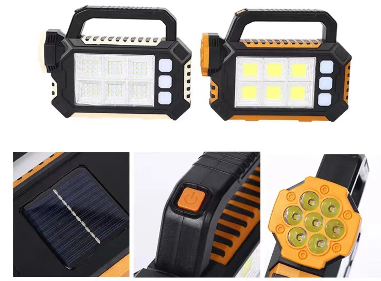 High Lumen Portable Emergency Light Solar Lamp USB Charging Outdoor Camping & Indoor Solar System with LED Light Bulb