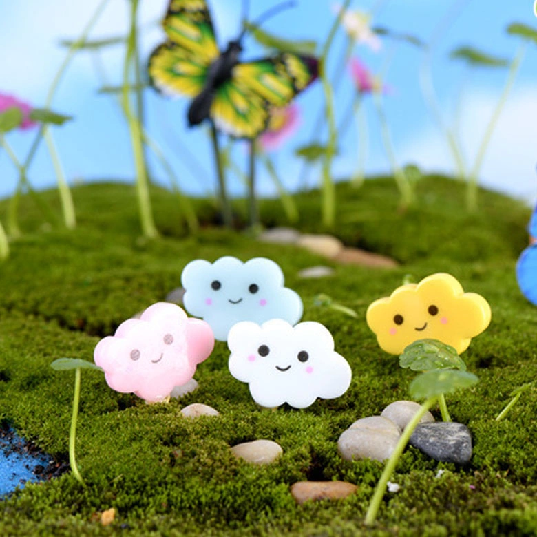 Mini-Nuvem de resina imagens em miniatura Fairy Garden Acessórios