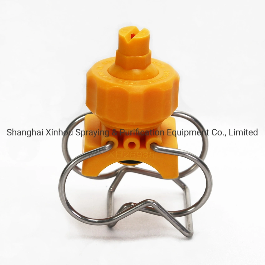 Orange 1-1/4 CT6530 Plastic Flat Fan Spray Ball Double Clamp Spray Nozzle for Cleaning