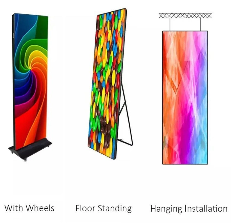 P2.5 Indoor LED Poster Display Smart Control