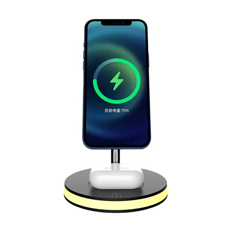 Mobile Phone Accessories 15W Fast Charging Station 3 in 1 for Mobile Phone Wireless Charger