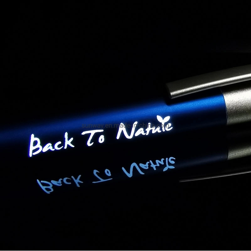 Promotion Multifunction Stylus LED Light Pen with Light up Logo