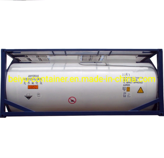 20FT Full Collar Frame Un Portable T14 Tank Container with PE Lining