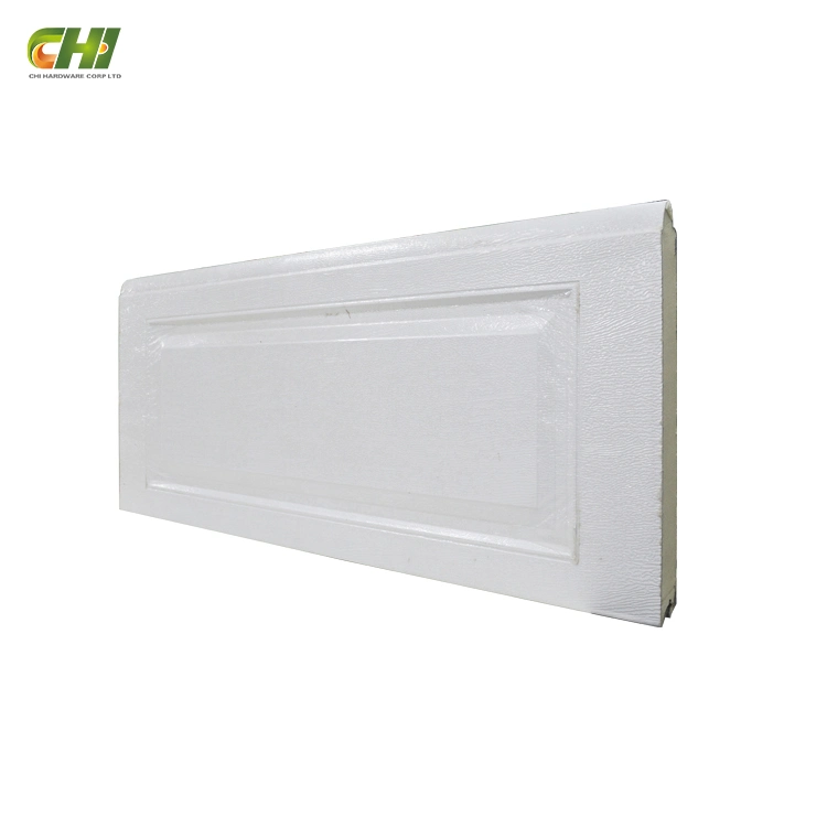 Modern Garage Door Smooth Panels Outdoor Insulation Fluted Sectional Door Panel 2.4m