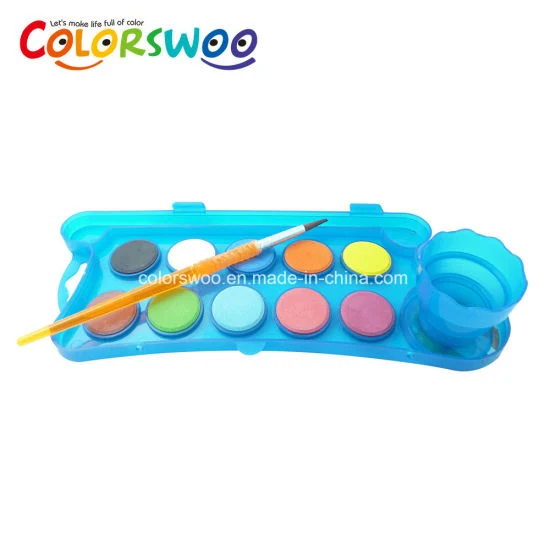 Non Toxic 12 Colors Watercolor Cake for Kids Painting and Drawing