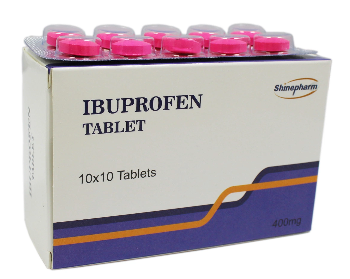 O ibuprofeno comprimidos, antitérmicos e analgésicos Anti-Inflammatory drogas, 400mg, 10*10' S/caixa