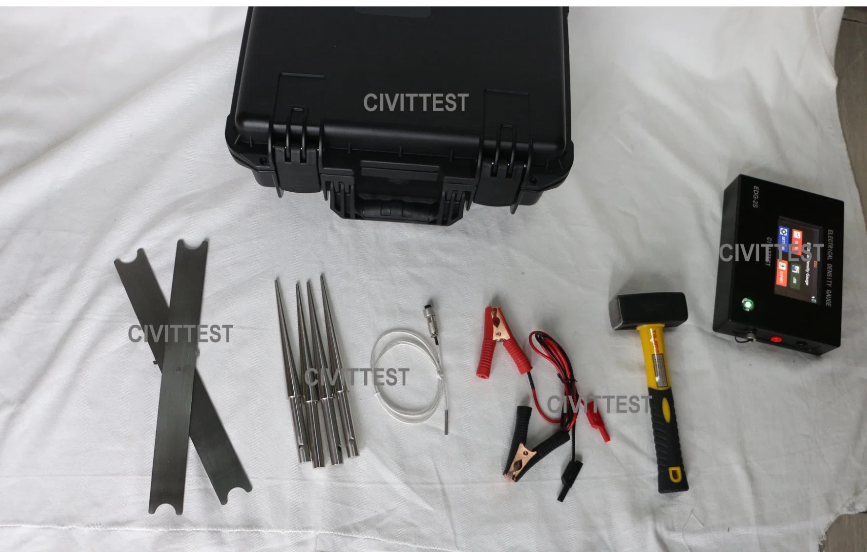 Non-Nuclear Soil Density Gauge (EDG) Test Apparatus NDT Test