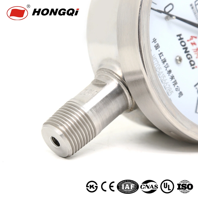 Hongqi Anti-Corrosion Stainless Steel Pressure Gauge CE/UL/ISO/Ks