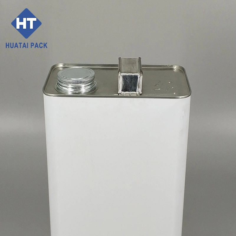 5 litros de metal vazios podem Oblongo de thinners e embalagem de reagentes químicos