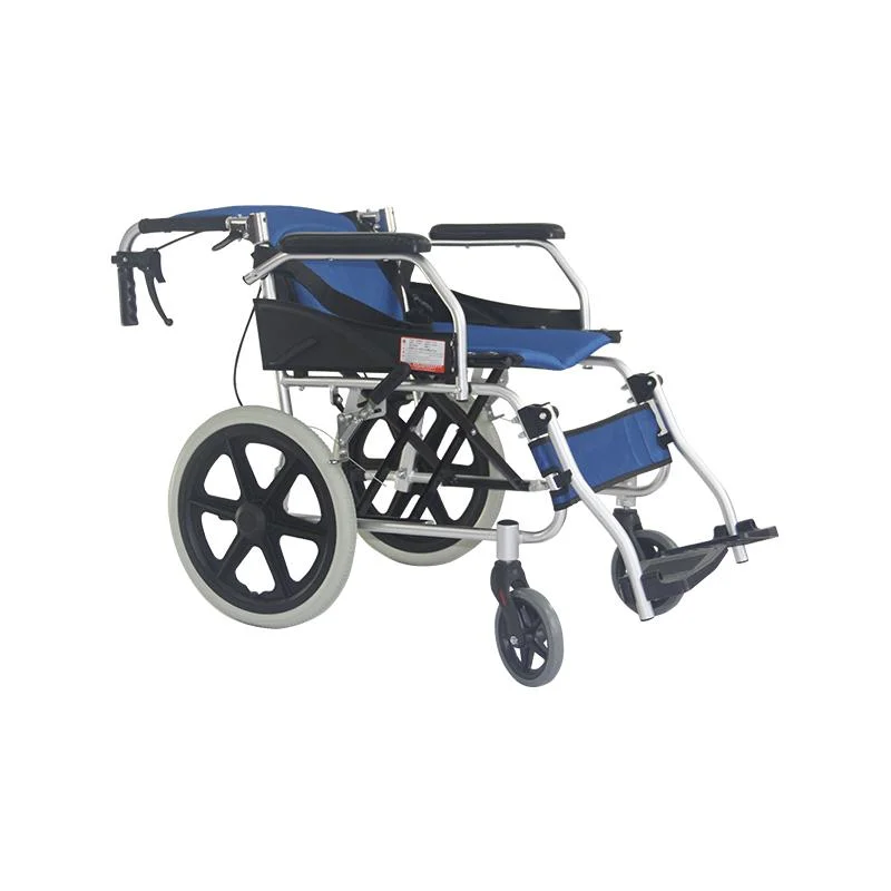 Fauteuil roulant manuel pliant Mn-Ly002 handicapés peuvent charger les soins à domicile de la santé Chaise de roue de pliage de réadaptation de l'équipement médical