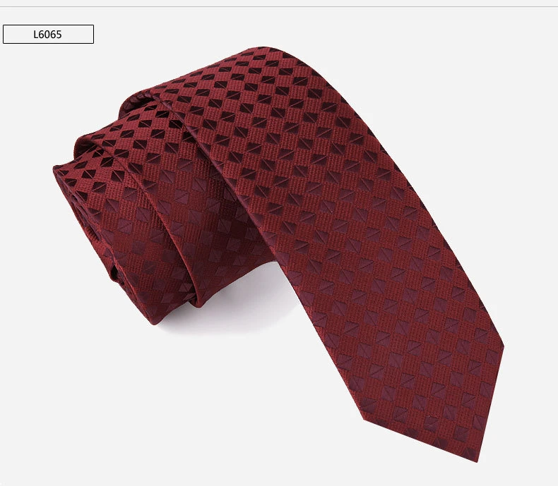 Men's Polyester Jacquard Solid Color Floral Necktie Men's 6cm Stripe Daily Wear Cravat Wedding Party Gift Fashion Woven Neck Tie