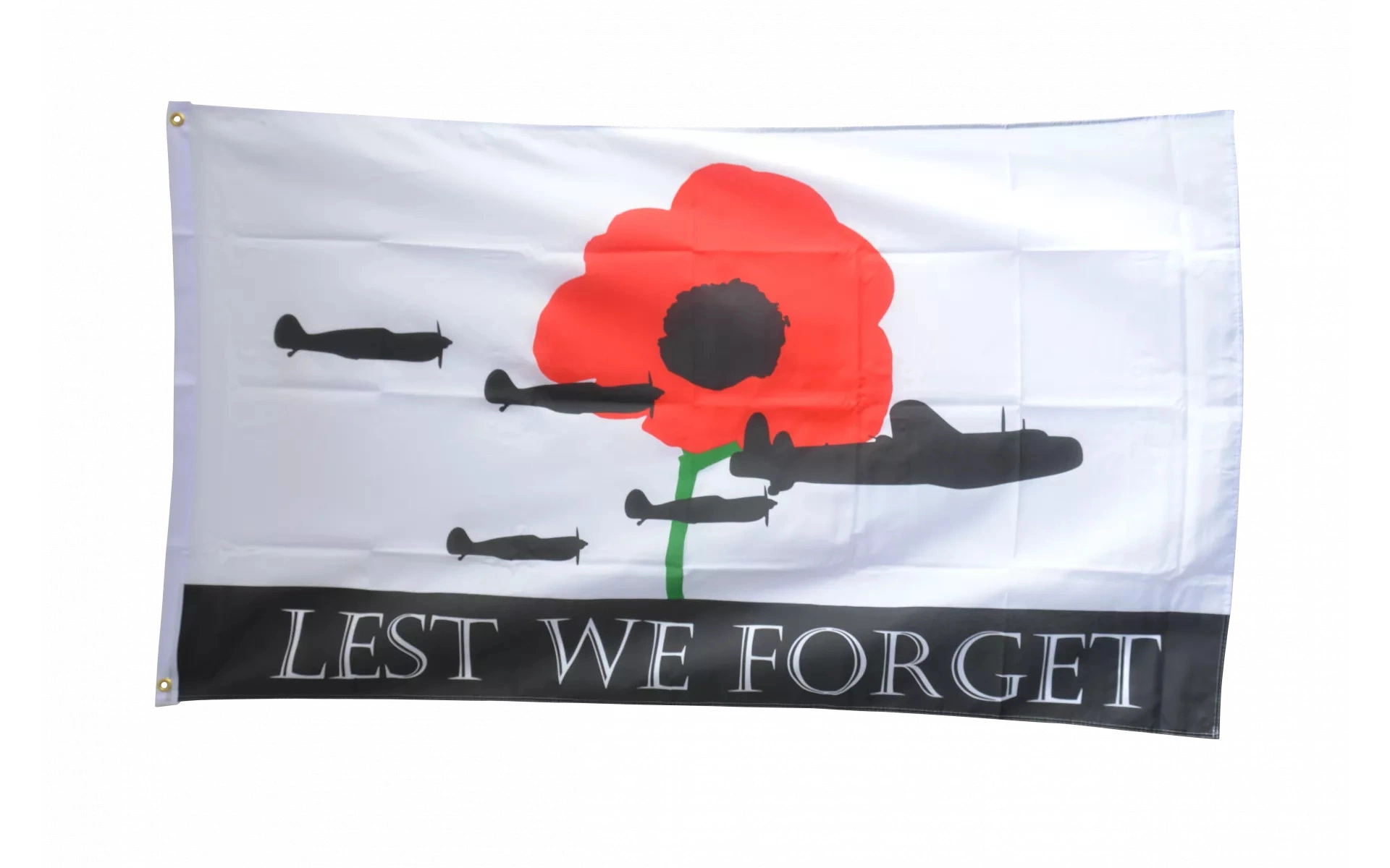 Lest We Forget Airforce Flag Banner Knitted Polyester Screen Printed Country Flag