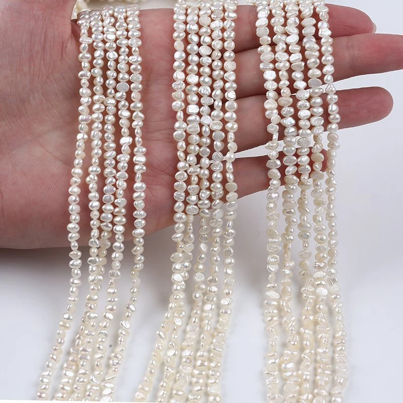 Wholesale/Supplier 3-3.5mm Baroque Shape Freshwater Pearl Strand for Fashion Jewelry Making