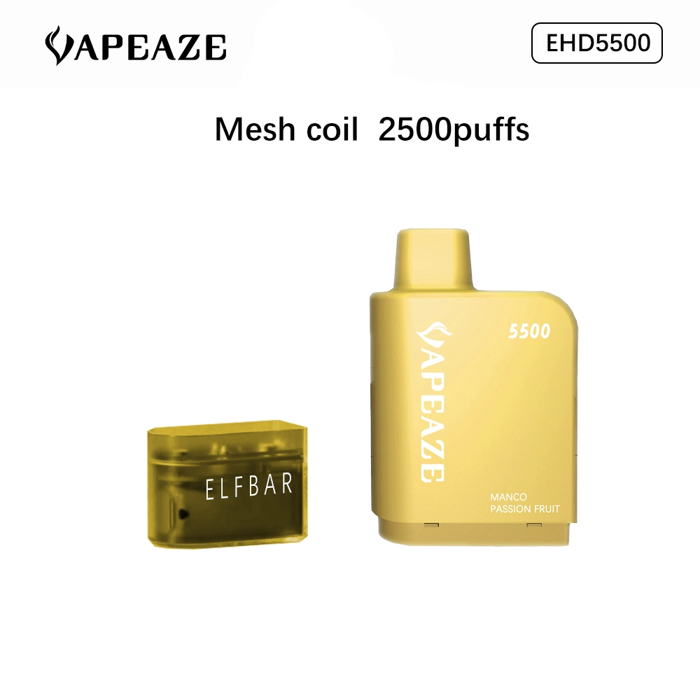 Nouvelle arrivée Elf Lowit 2500 préremplis jetables Pod Pre-Filled Pod Batterie longue durée Vape Pod Vape Vape Panier cartouche Vape Pod remplaçables