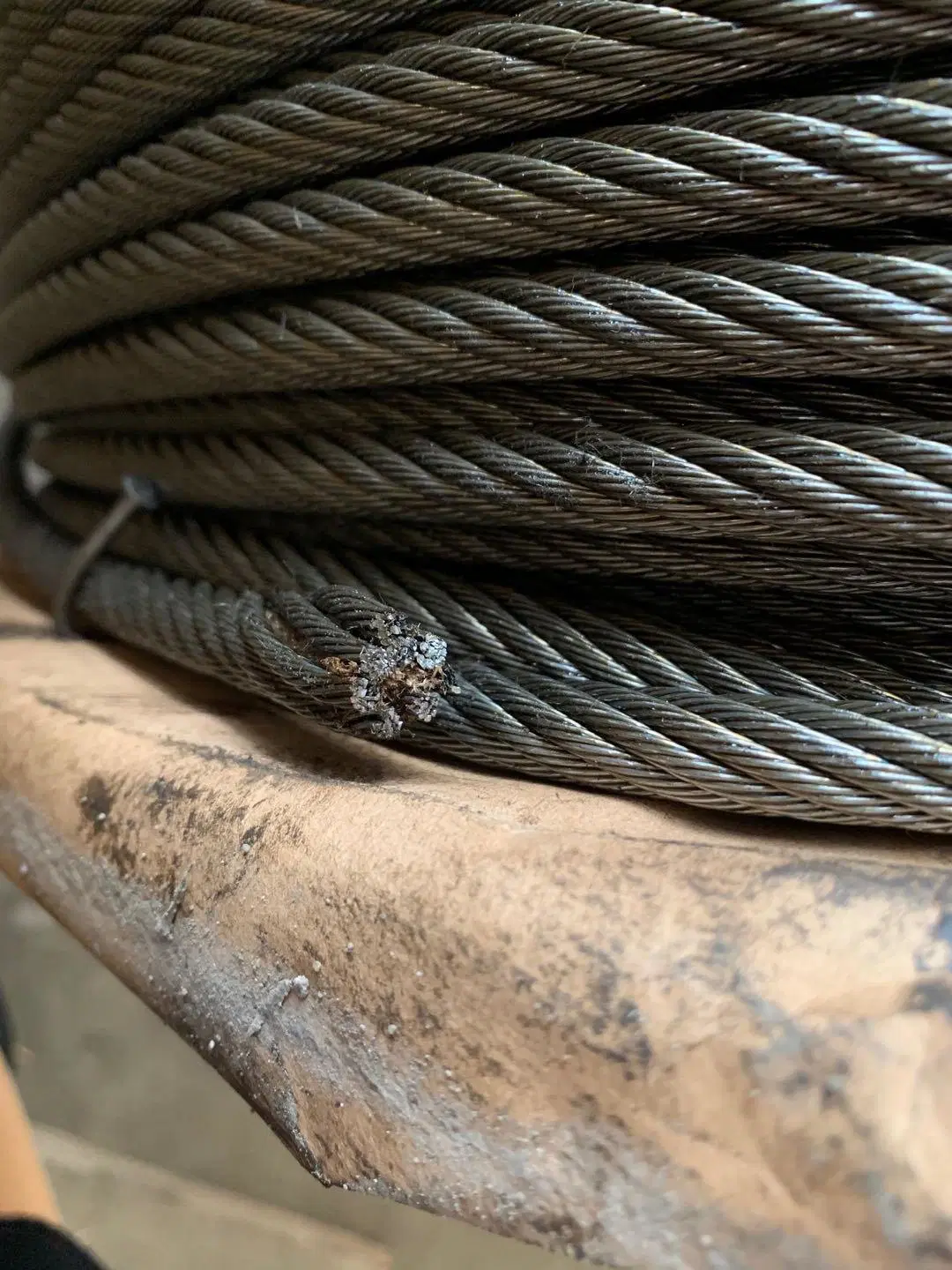 Ungalvaized 6X19W+Iws Steel Wire Rope A1 Grease