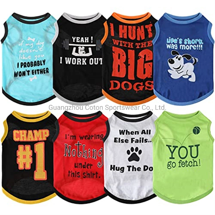 Custom Pet Breathable Shirts Printed Basketball Puppy Shirts Puppy Dog Clothe Cute Dog Apparel