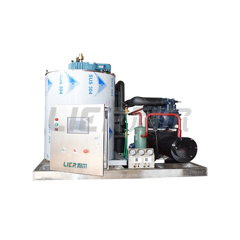 Seawater 2t/Day Flake Ice Machine Used in Fast Cooling of Sea Products