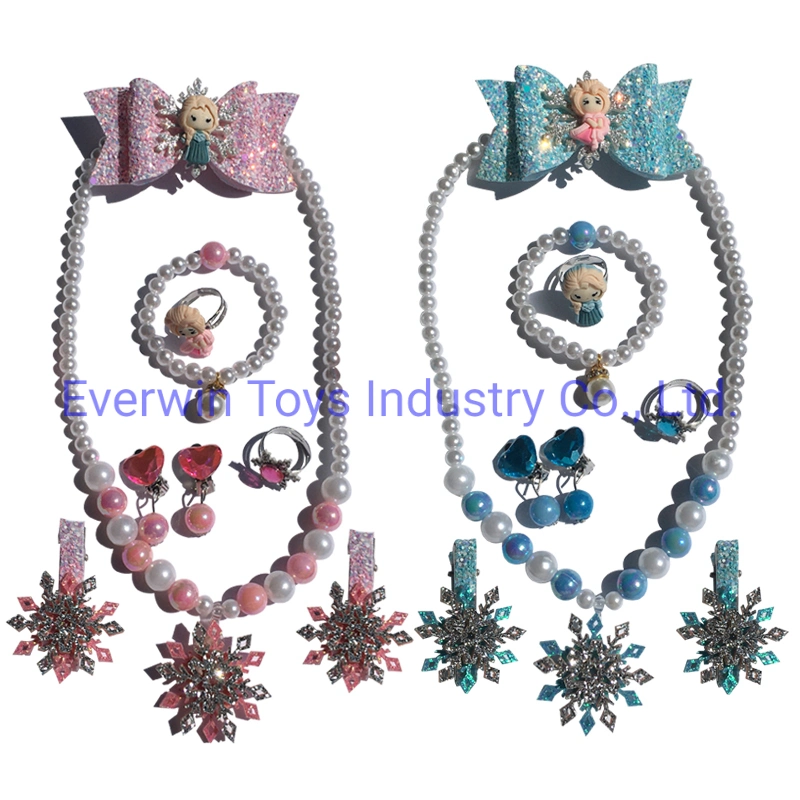 School Fashion Toys Girls Gifts Necklace Bracelet Earrings Fingerrings Jewellery Set