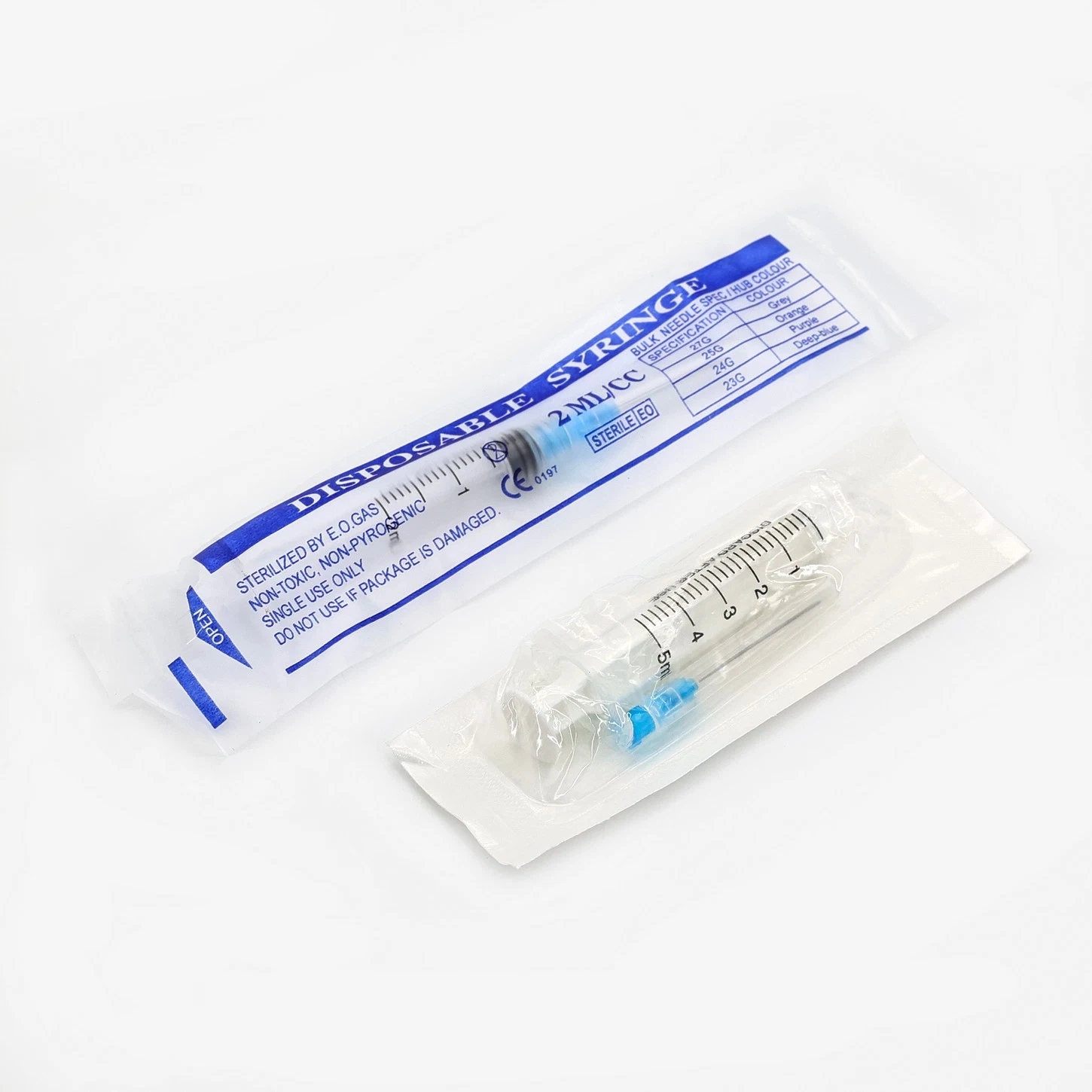 Medical Sterile 2/3 Parts Luer Lock/ Luer Slip 1ml/2ml/5ml/10ml/20ml/30ml/50ml Latex Free Disposable Syringe with CE/ISO