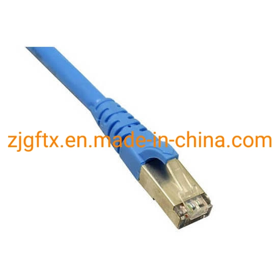 Optical Fiber Flexible CAT6A Patch Cables Pure 100 % Copper 23 AWG Stranded Cable