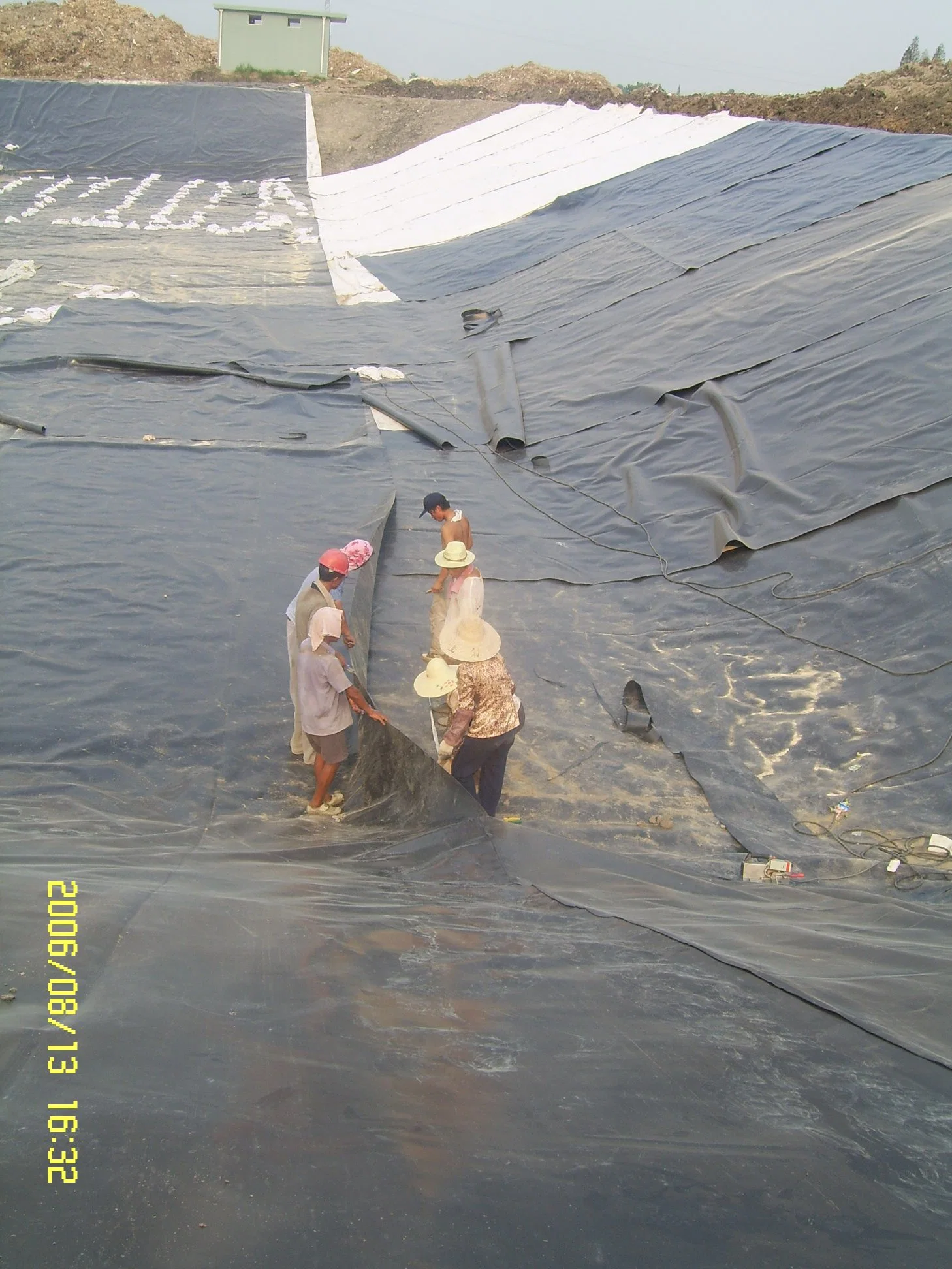 Materiales impermeables Geomembrana HDPE Pond Liner