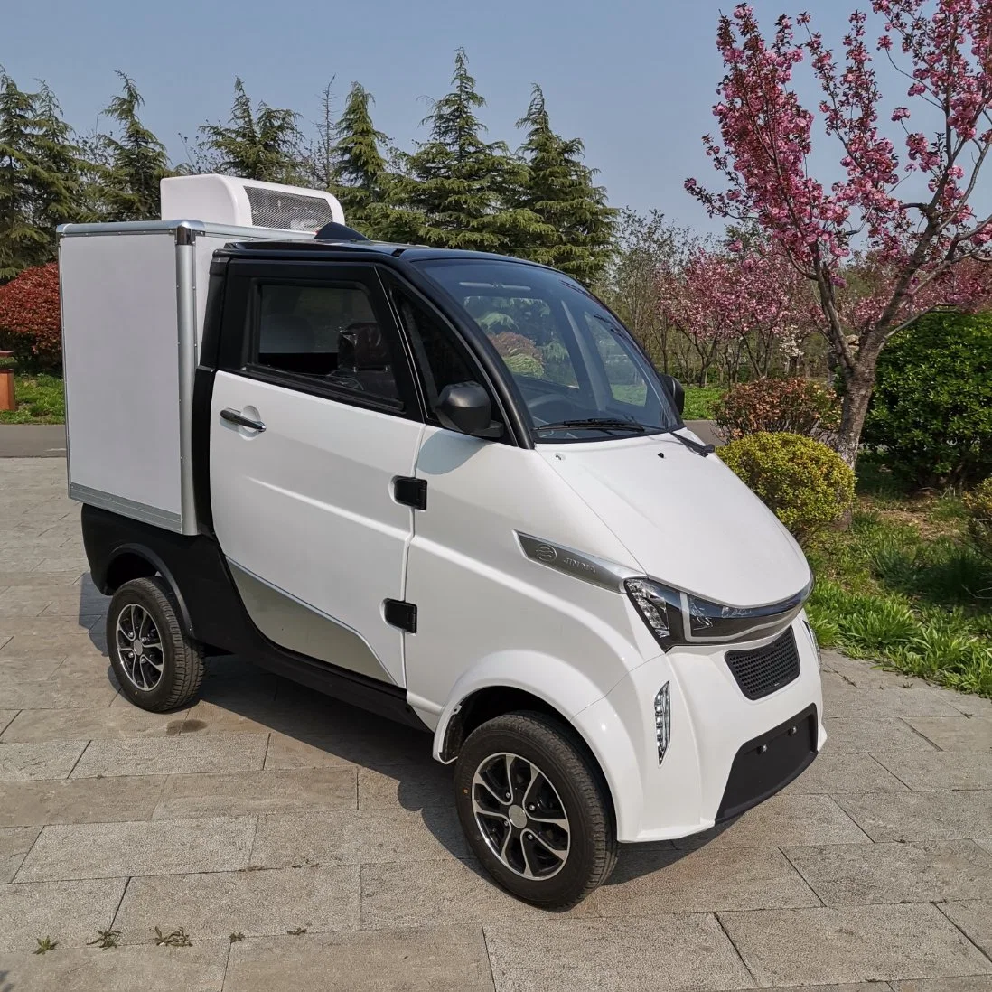 Chinese Electric Truck Electric Cargo Van 4 Wheel Electric Car with EEC Certification Without Driving License