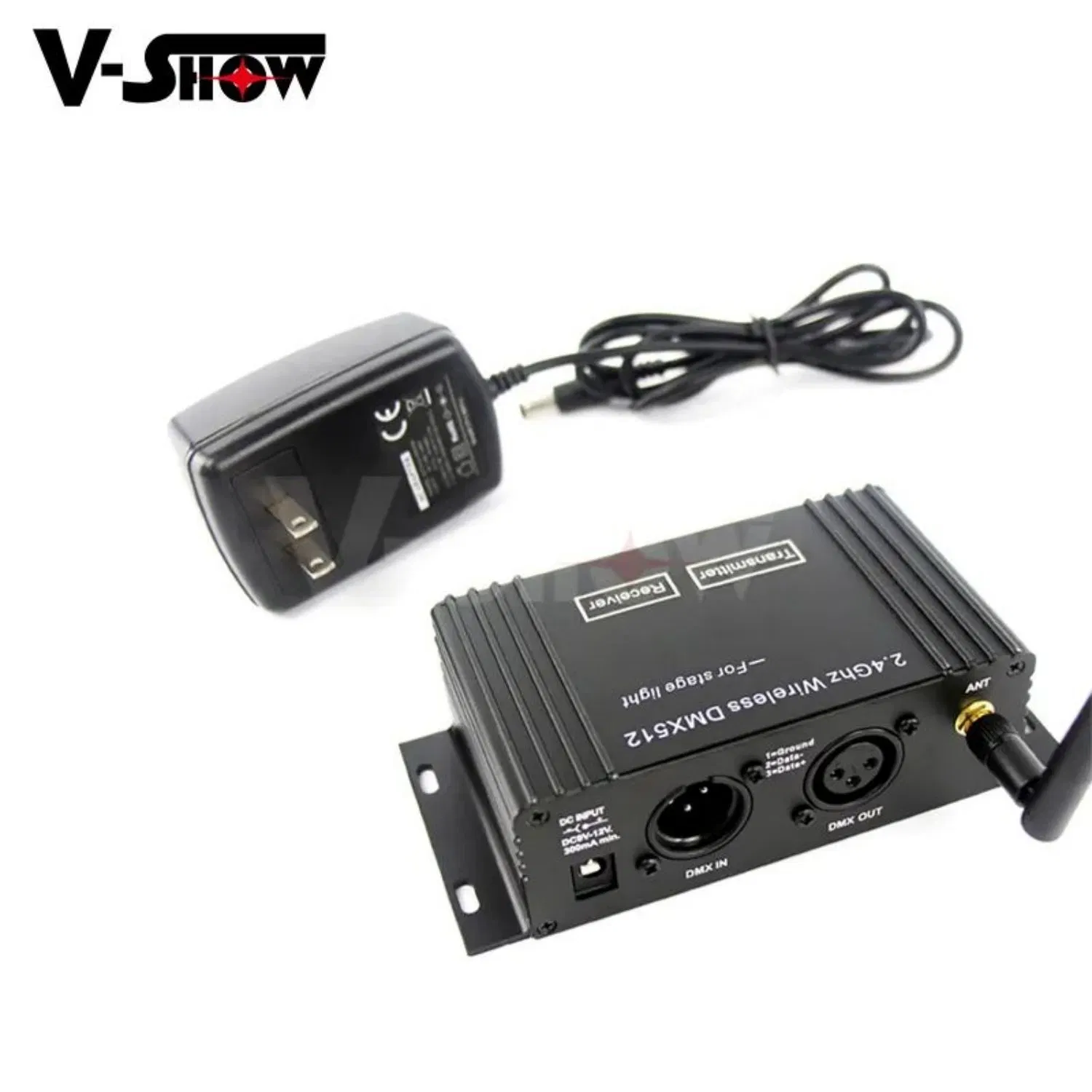 V-Show sem fio LCD DMX transmissor e receptor