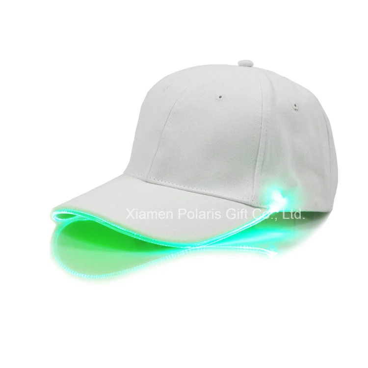 Gorra de béisbol con diseño personalizado de moda con luces LED