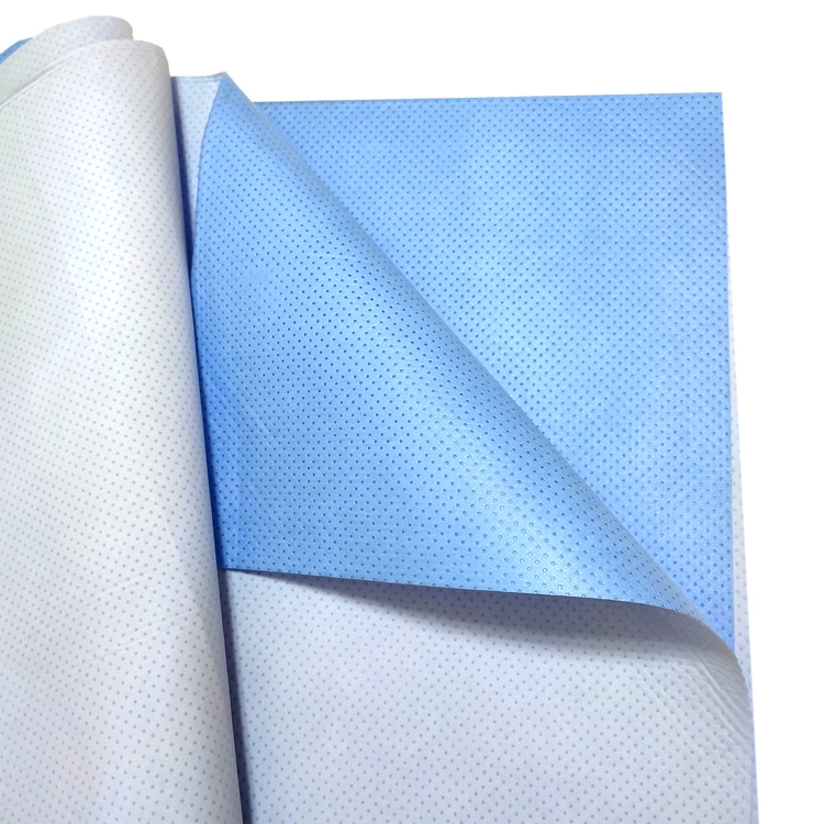 Raw Material PE Film Laminated Smpe Nonwoven Fabric for Surgical Drape