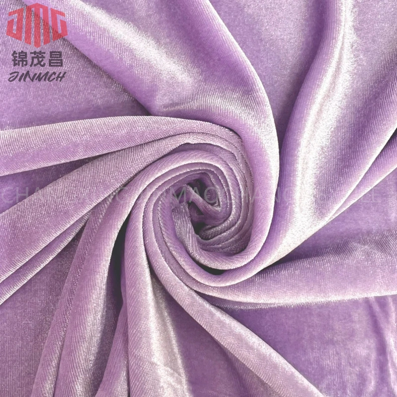 Factory Korean Velvet Fabric 95% Polyester 5% Spandex Ks Velvet Fabric for Fashion, Garments, Shoes, Lining, Dress