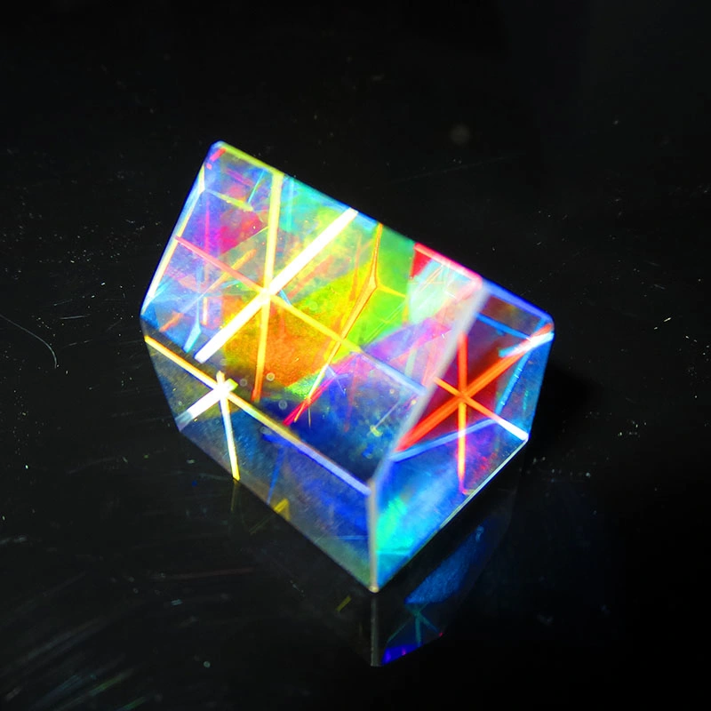 Cabin Cube Optical Prism Combiner Colorful Prism Bright Light K9 Glass Beam Splitter Optical Instruments Prism