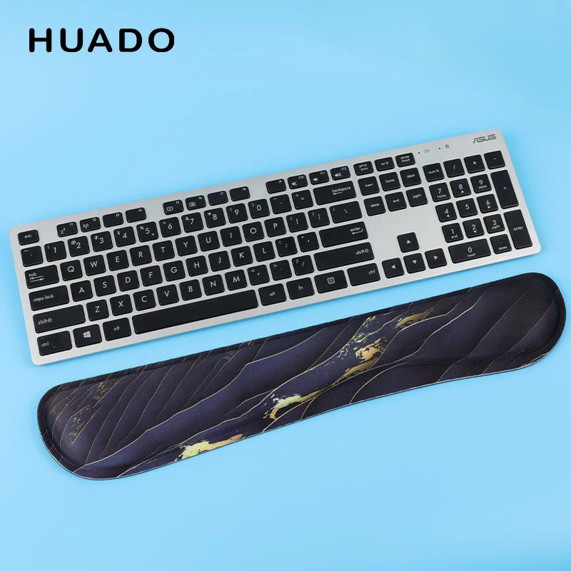 Schwarzes Gold Gummi Tastatur Handgelenk Rest Pad Set