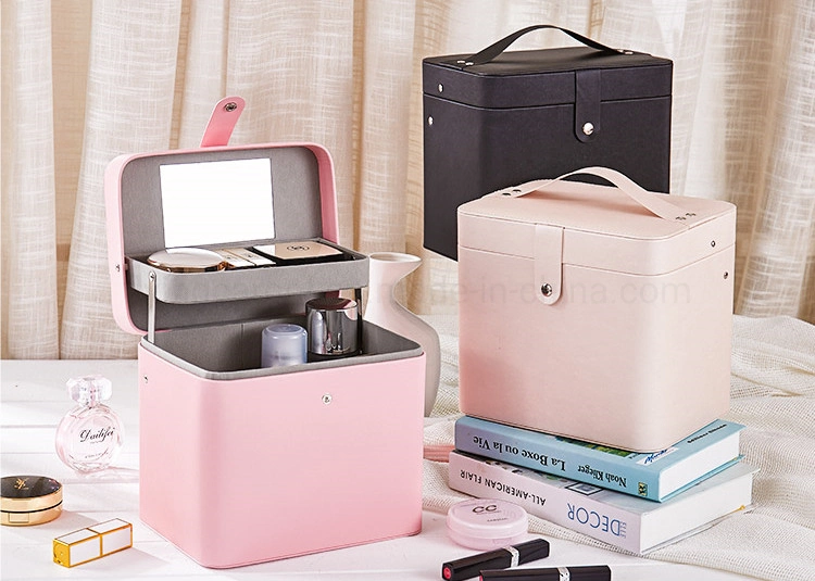 Double Layer Popular Cosmetic Box Waterproof Jewelry Skin Care Product Storage Box