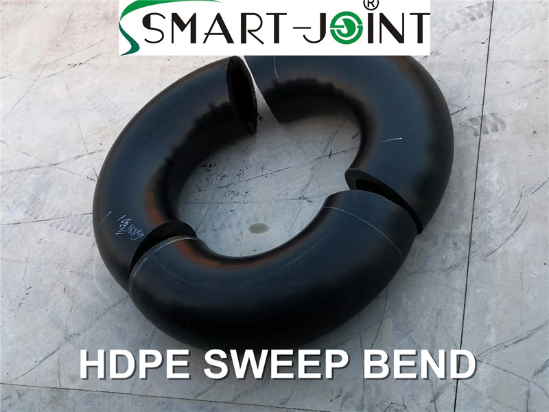 Large HDPE Seamless Bend 11deg to 90deg