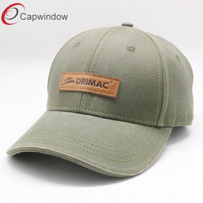 Wholesale Leisure Baseball Cap with Leather Patch Logo