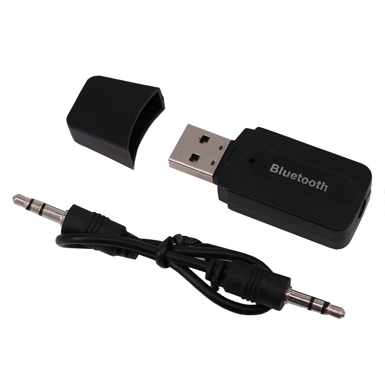 Receptor de música inalámbrica de 3,5 mm Aux Receptor de audio Bluetooth USB