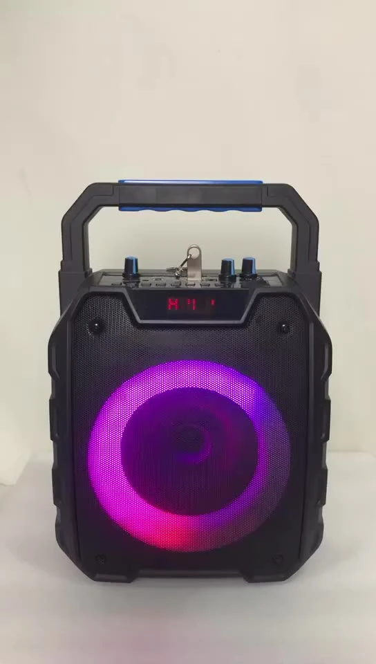 Temeisheng Altavoz Activo Portátil de gama completa de 6,5 pulgadas mini caja de parte de altavoces de sonido con luces LED TMS-617