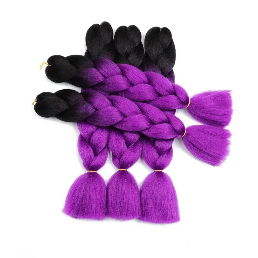 24 pouces de tressage cheveux salon équipement de cheveux de couleur unique cheveux