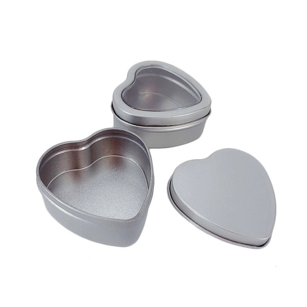 Mini Window Jewelry Gift Box Metal Packaging Tin Box