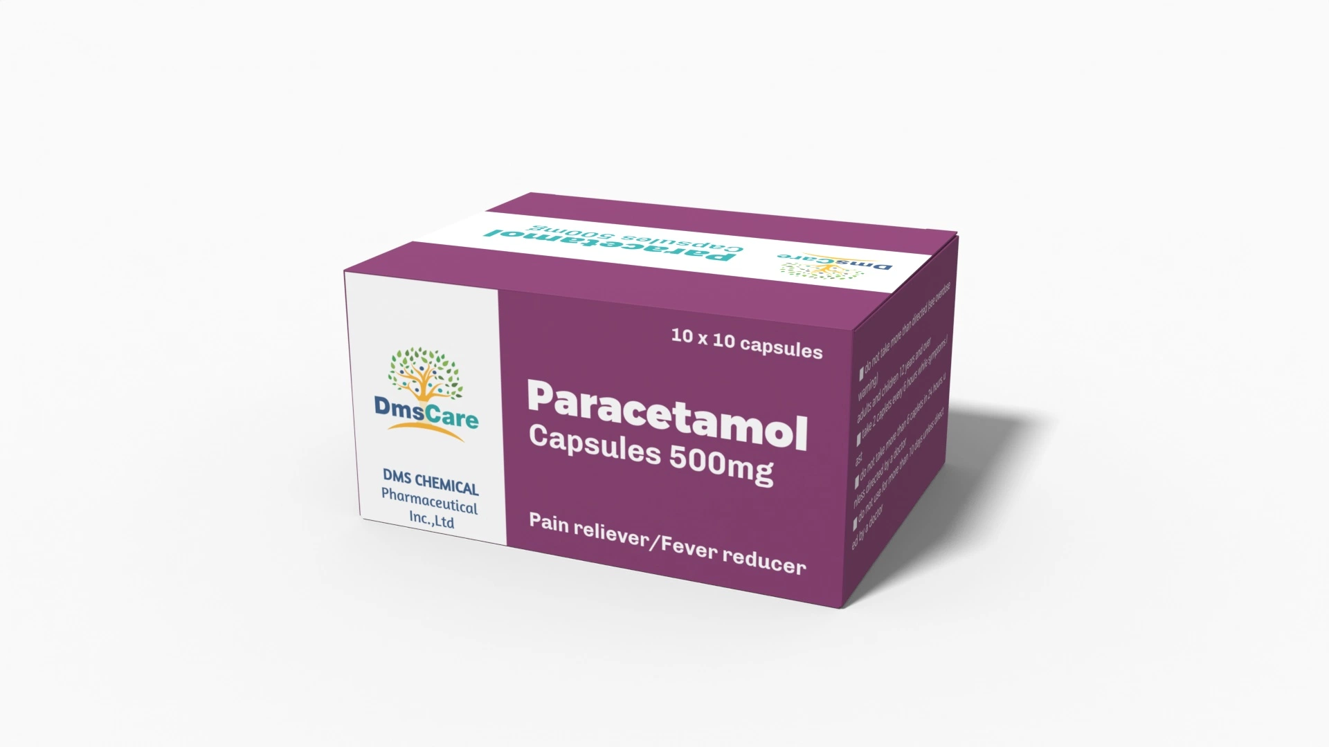 Cápsulas de paracetamol / Acetaminofen Cápsulas Medicina ocidental paracetamol