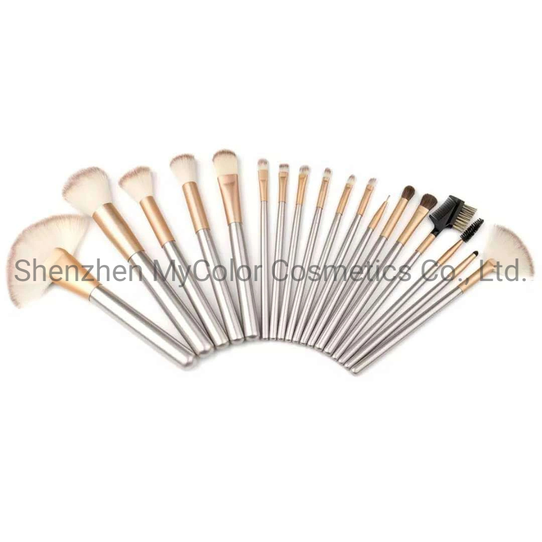 18PCS Kit de brosse de maquillage Vega Professional Premium Synthetic Hair Kabuki Outils de beauté pour les lèvres en poudre pour cils