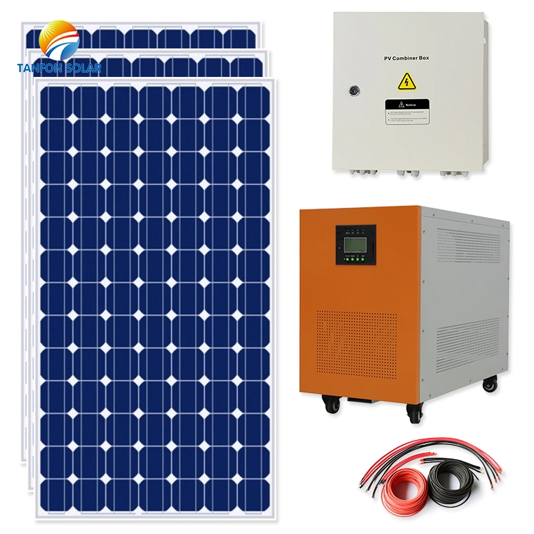 Off-Grid Energia Solar Sistema Solar16kw 18kw Sistemas Energéticos New-Solar Tie tipo Plug and Play Painéis Solares Sistemas de Energia Solar de Grade