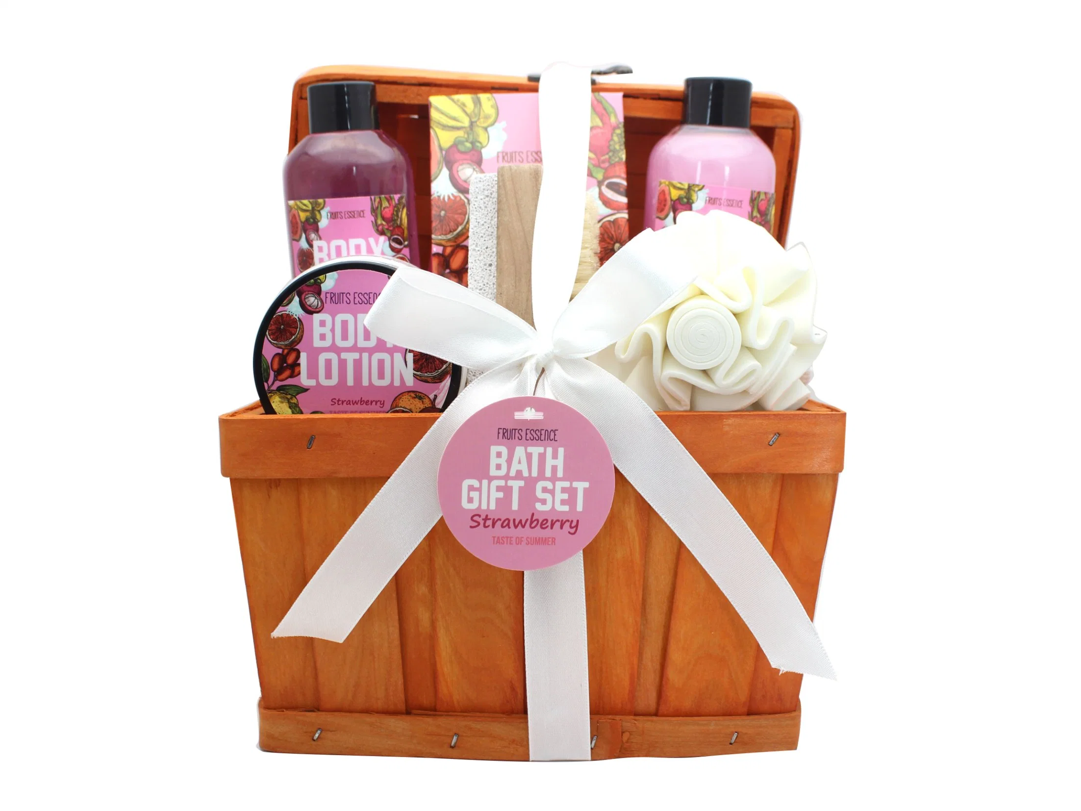 Supplier OEM Wholesale/Supplier Monther&prime; S Day Bathing Set Body Lotion Bubble Bath Rose Soap Barrel Set