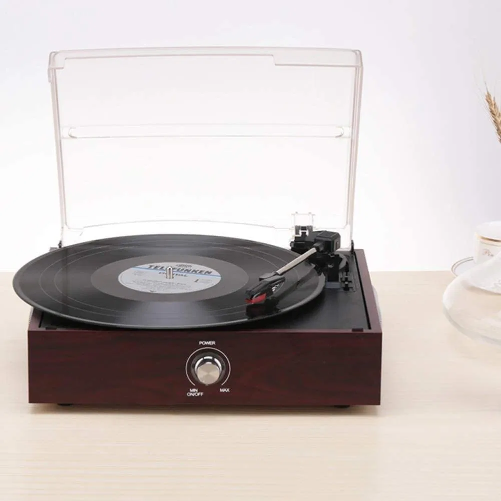 Music Vinyls Stereo Player 3 Speeds Gramophone Retro Vinyl Turntable Player