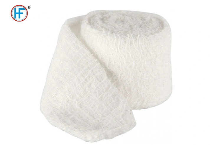 Mdr CE Approved Wholesale/Supplier First Aid Cotton Gauze Bandage for Clinical Hospital Crinkle Compressed Gauze