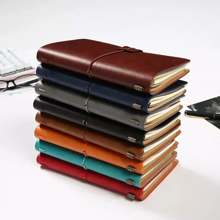 Fashion Retro Notebook Travel Diary PU Leather Journal Lined Journal Notebooks