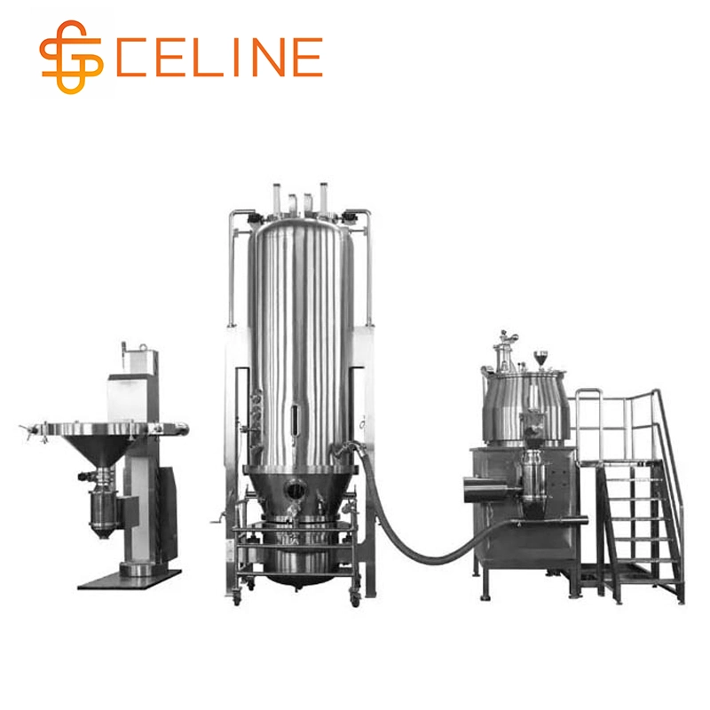 Fg Series Pharmaceutical Chemical Industry Automatic Medicine Powder Vertical Fluid Fluidized Bed Dryer Drying Machine for Wet Powder