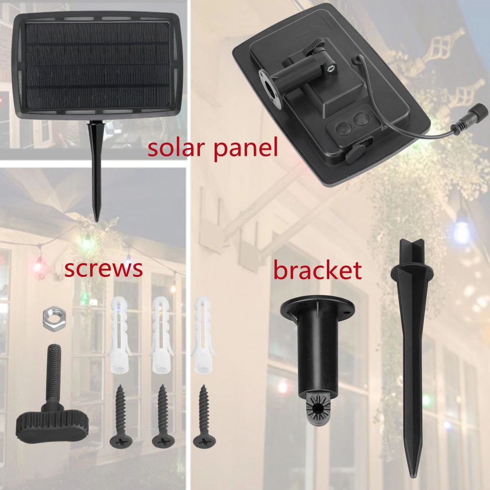 12 Sockel Fernbedienung Farbe Wechselbare Solar Fetsoon String Kit