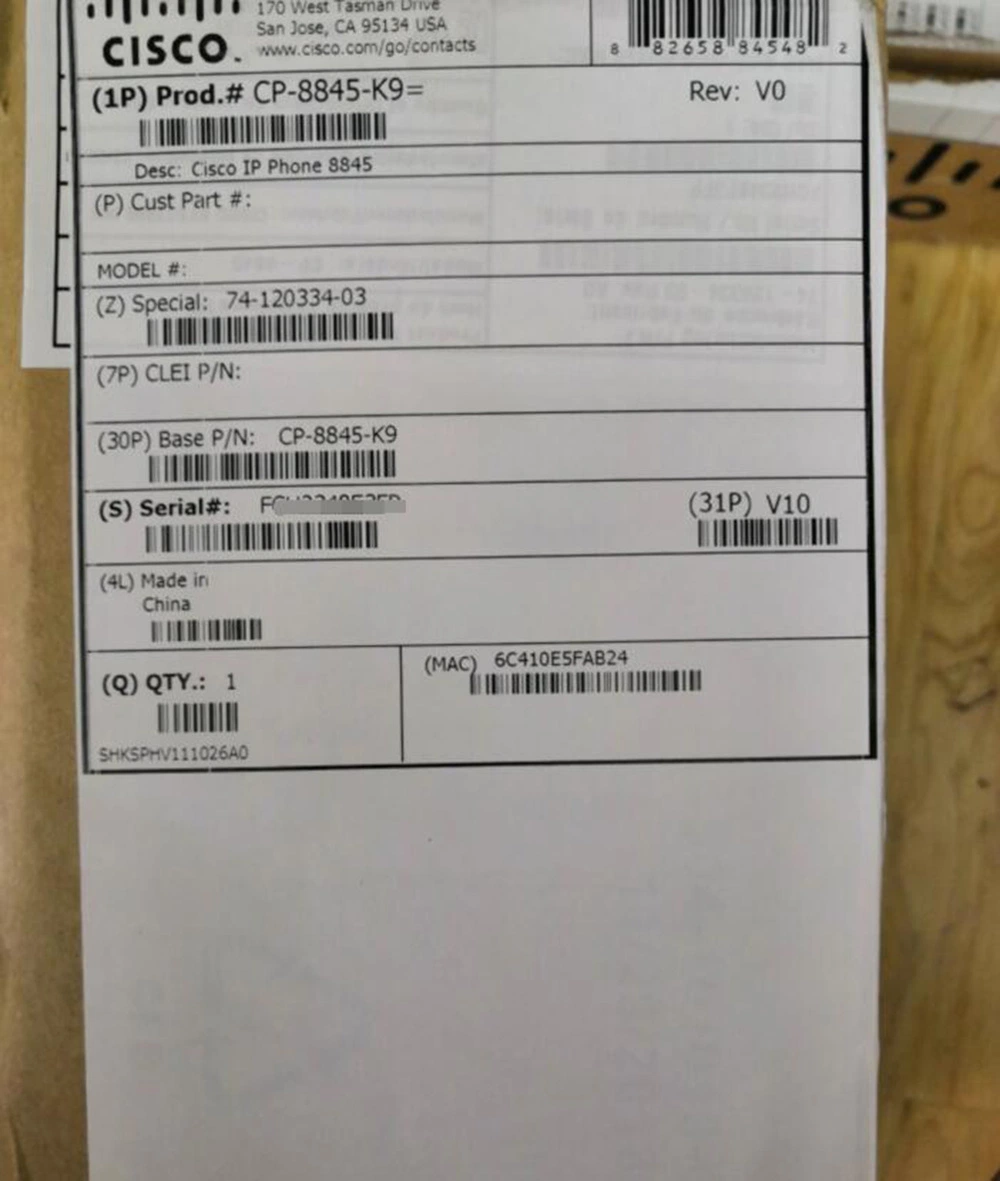 Cisco CP-8821-K9-Bun Unified Wireless IP Phone 8821 Paquete de modo mundial de teléfonos IP Office